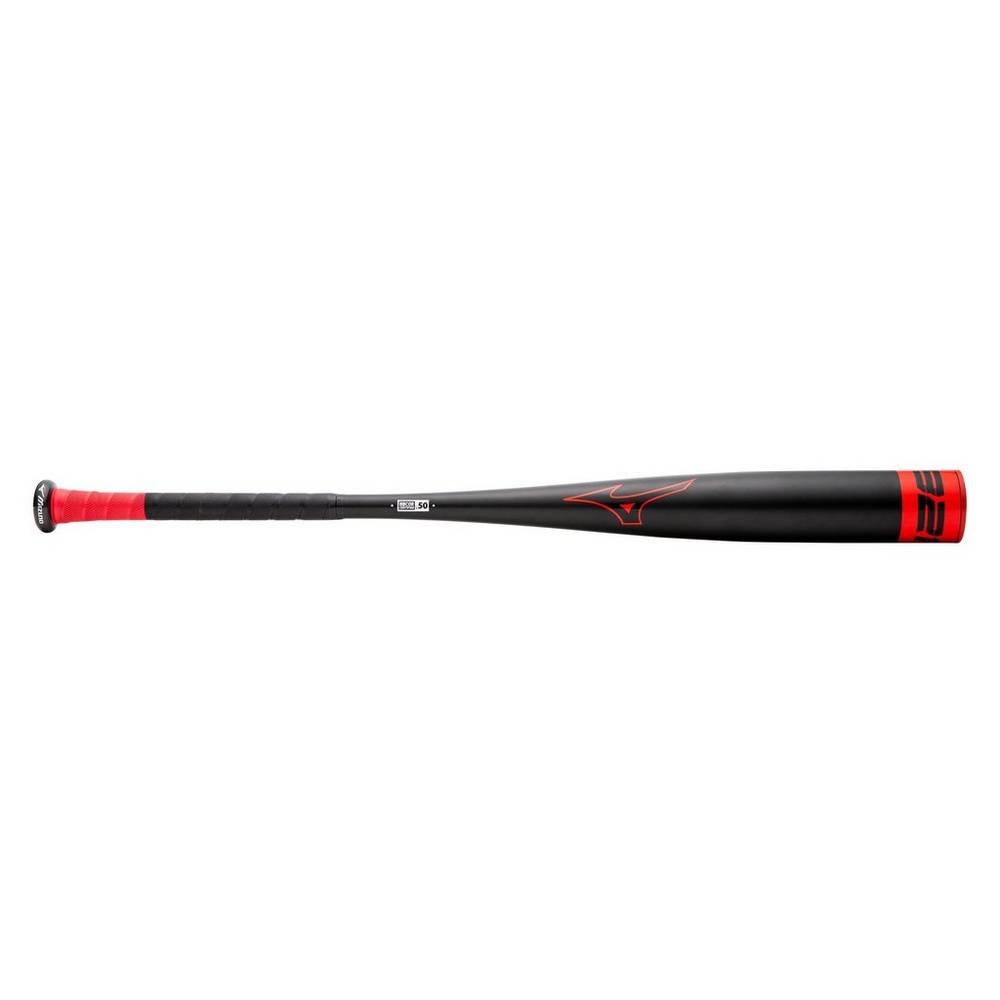 Taco De Baseball Mizuno B21-HOT METAL - BBCOR Baseball Bat (-3) - Homem - Pretas/Vermelhas - KRSYI45